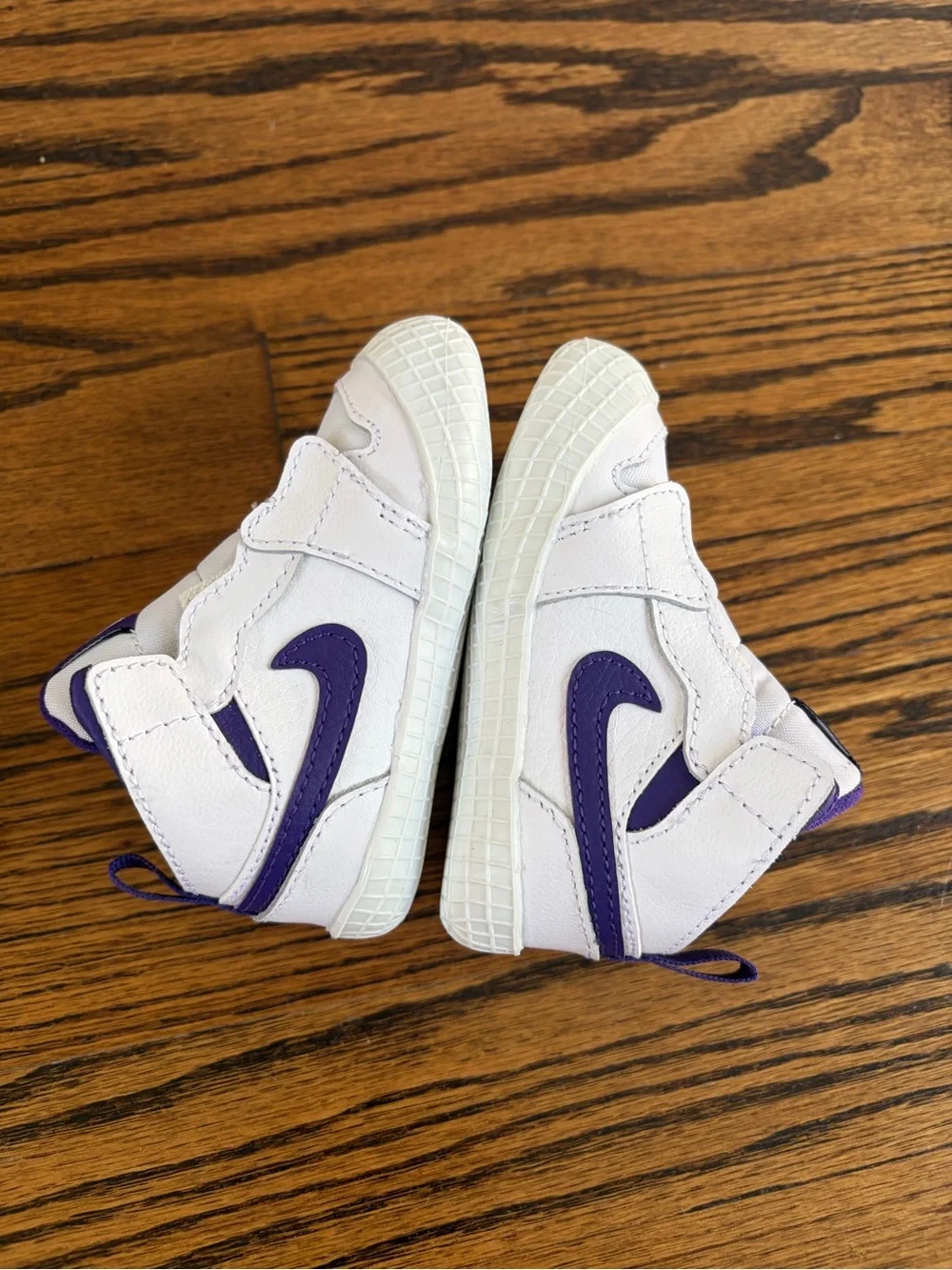 Nike Air Jordan 1 Crib Bootie Court Purple - Size 4C (OG Box) - Baby Shoes